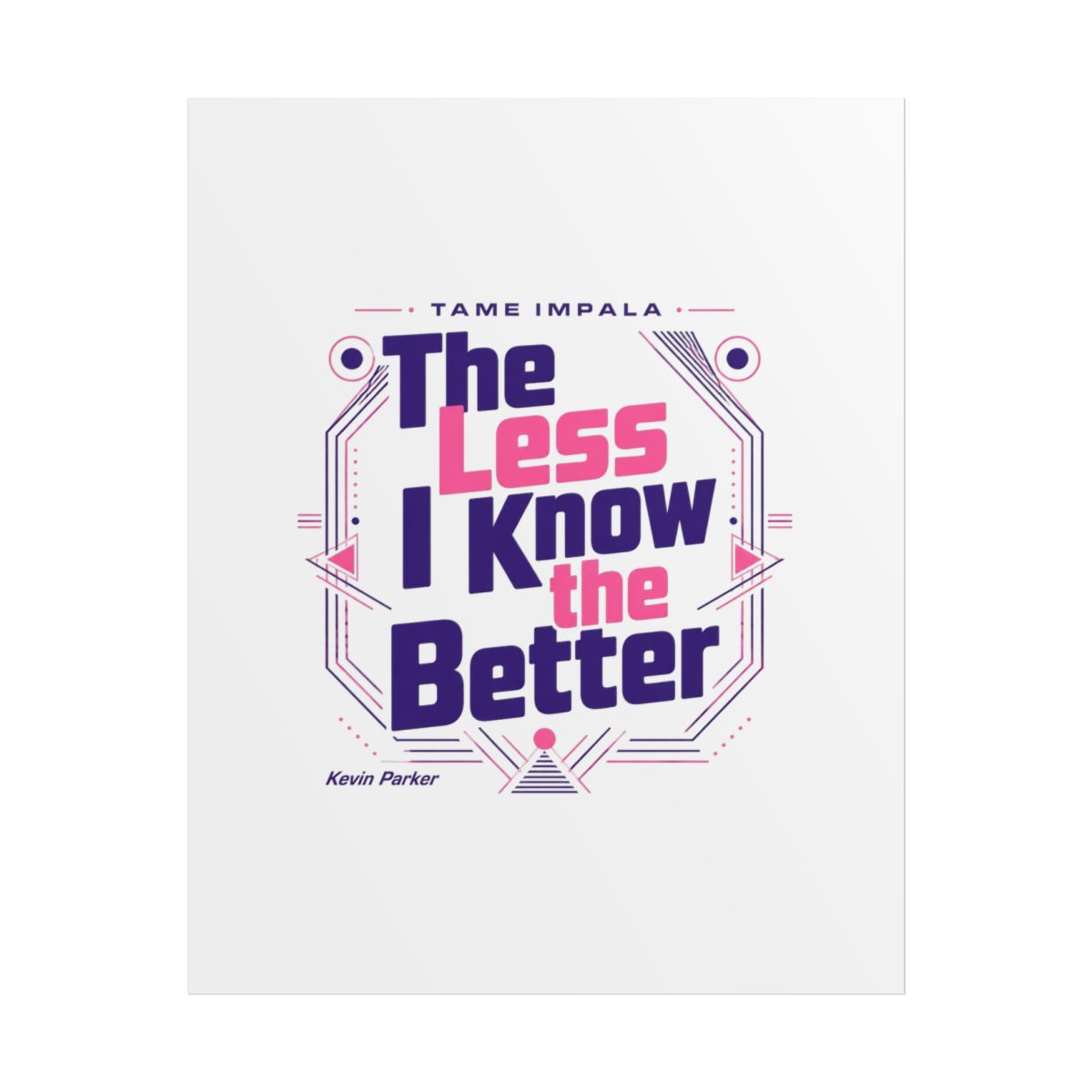 Tame Impala "The Less I Know the Better" Poster - Official Posters & Wall Art merchandise