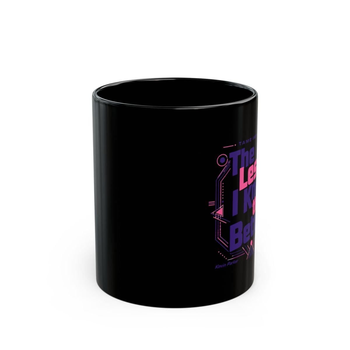 Tame Impala "The Less I Know the Better" Black Mug - alternate angle 2, merchandise