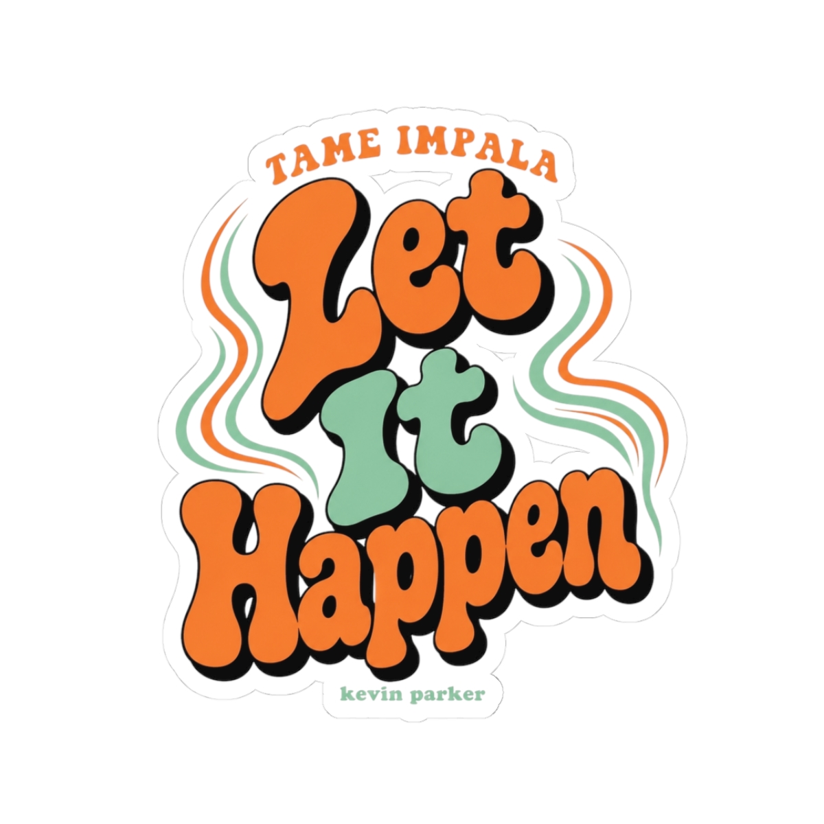Tame Impala "Let It Happen" Sticker - alternate angle 1, merchandise