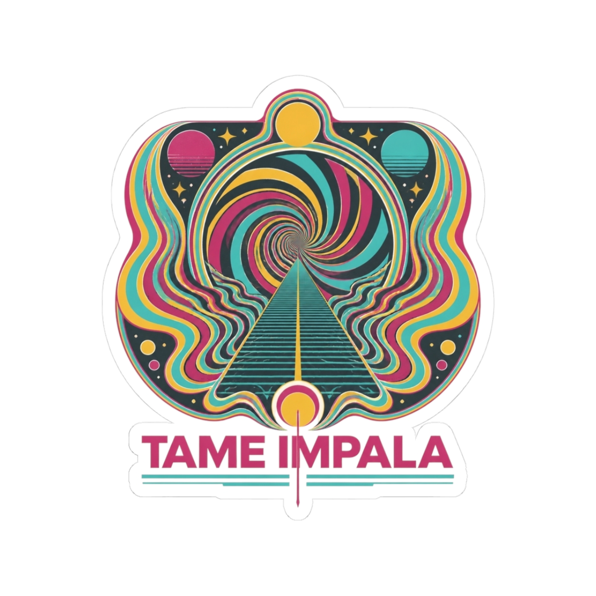 Tame Impala "Currents" Sticker - alternate angle 1, merchandise