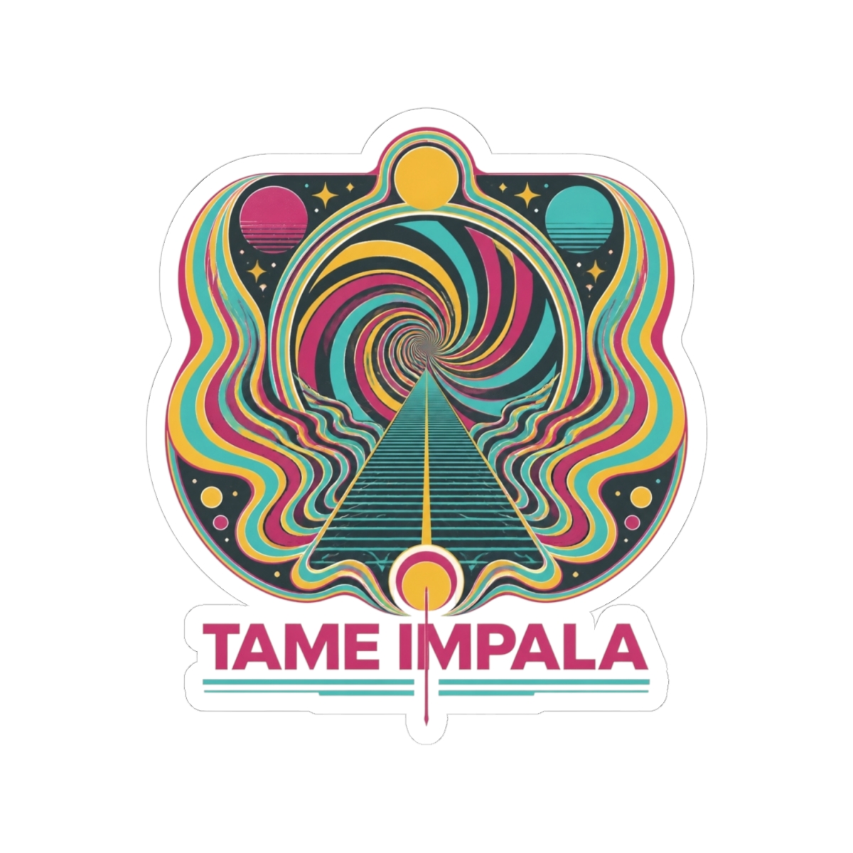 Tame Impala "Currents" Sticker - alternate angle 2, merchandise