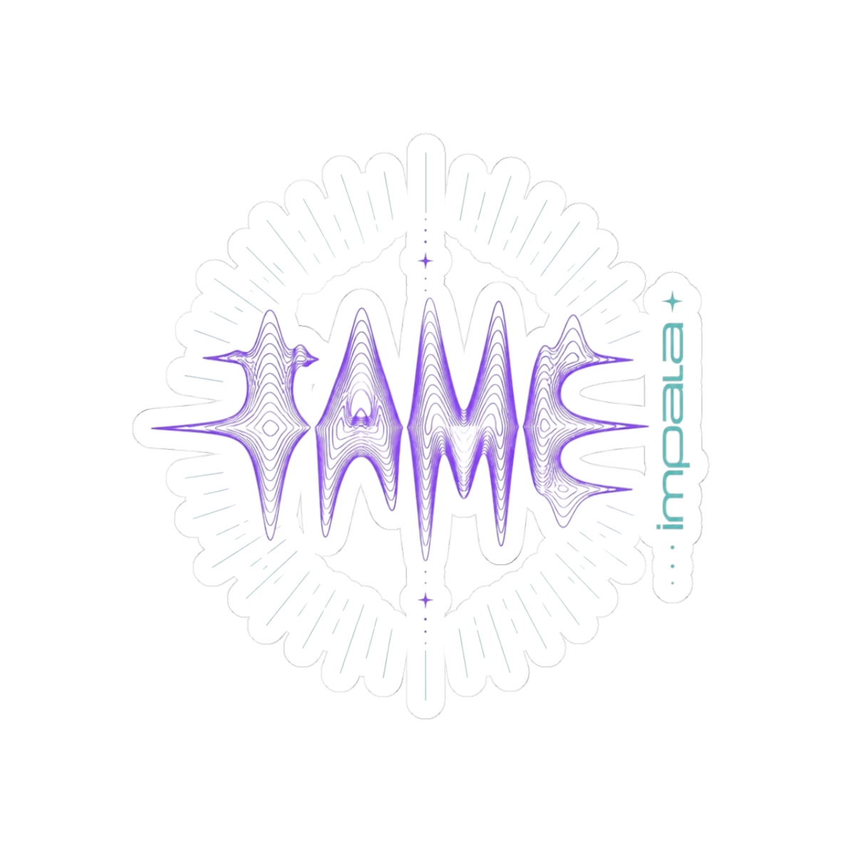 Tame Impala "IMPALA" Sticker - alternate angle 1, merchandise