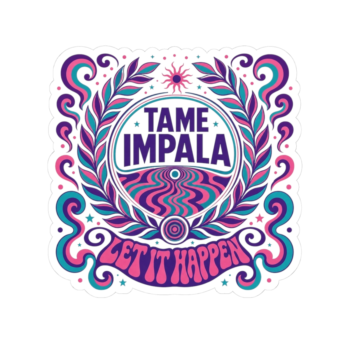 Tame Impala "Let It Happen" Sticker - alternate angle 1, merchandise