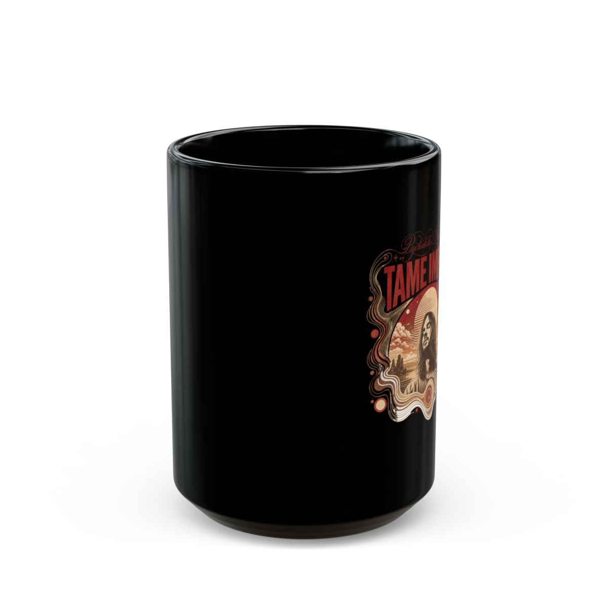 Tame Impala "Psychedelic Symphony" Black Mug - alternate angle 2, merchandise