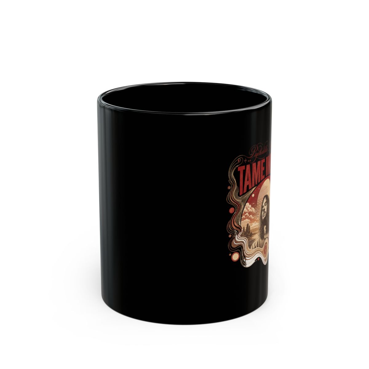 Tame Impala "Psychedelic Symphony" Black Mug - alternate angle 1, merchandise