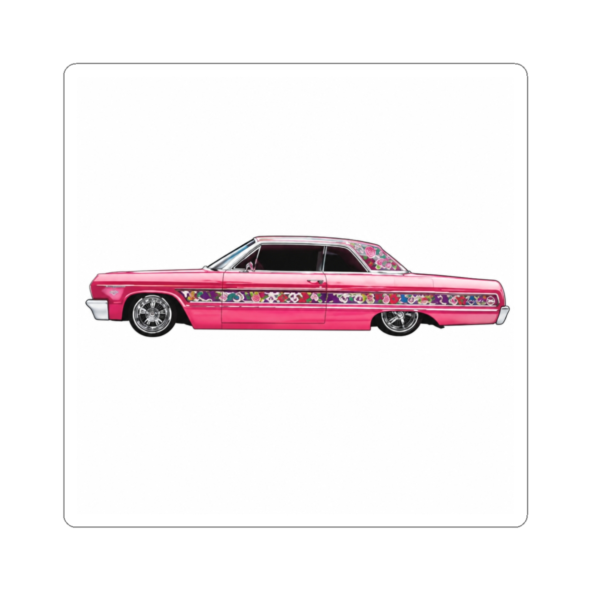 1964 Gypsy Rose Impala Low Rider Kustom Lead Sled Classic Round Sticker | Tame Impala