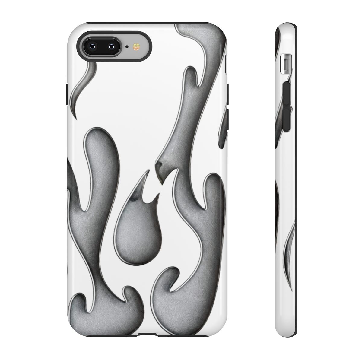 Heat Dissipation for iPhone Case, Solid Color Hollow Flame Matte Soft Phone Case (Silver,for iPhone 13) | Tame Impala - alternate angle 2, merchandise