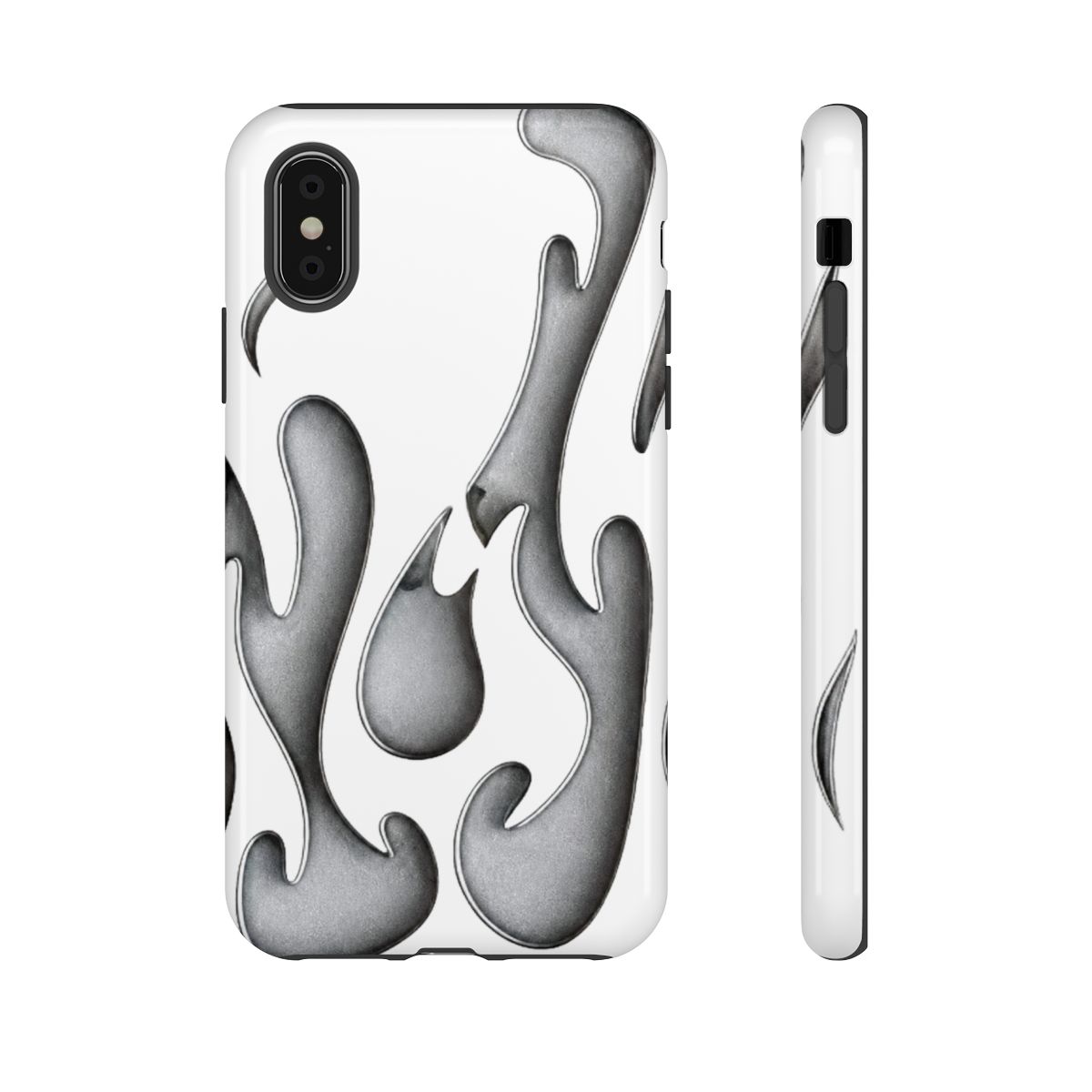 Heat Dissipation for iPhone Case, Solid Color Hollow Flame Matte Soft Phone Case (Silver,for iPhone 13) | Tame Impala - alternate angle 4, merchandise